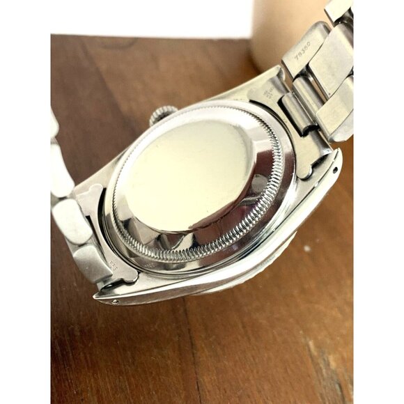 Rolex Datejust Mens Watch 16220 80'S Swiss Automatic Silver-Rose Dial Steel 36mm - Picture 6 of 15